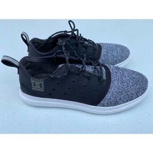 Under Armour Girl's/Women's SMGX Charged 24 7 Black Gray Running Shoes Size 6.5